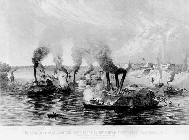 First battle of ironclads