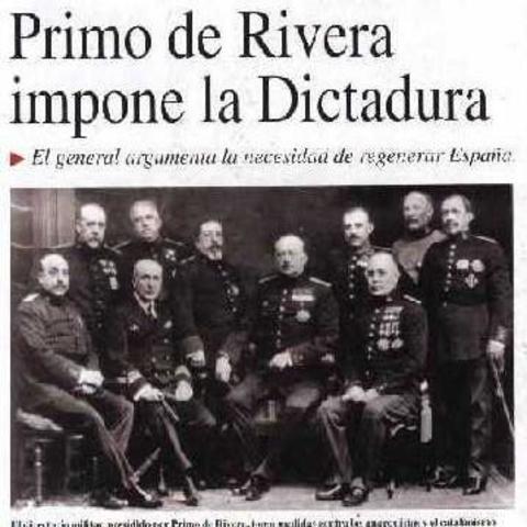 Dictadura de Primo de Rivera en España