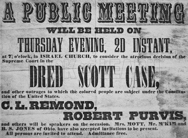 Dred Scott Case of 1852