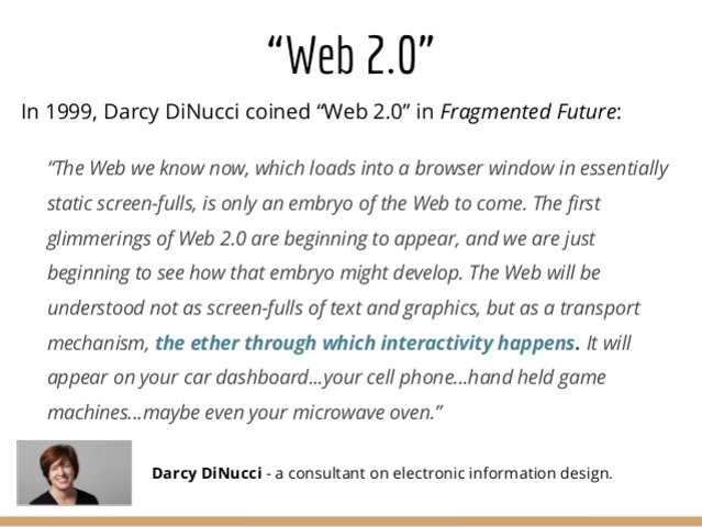 Aparición del termino web 2.0