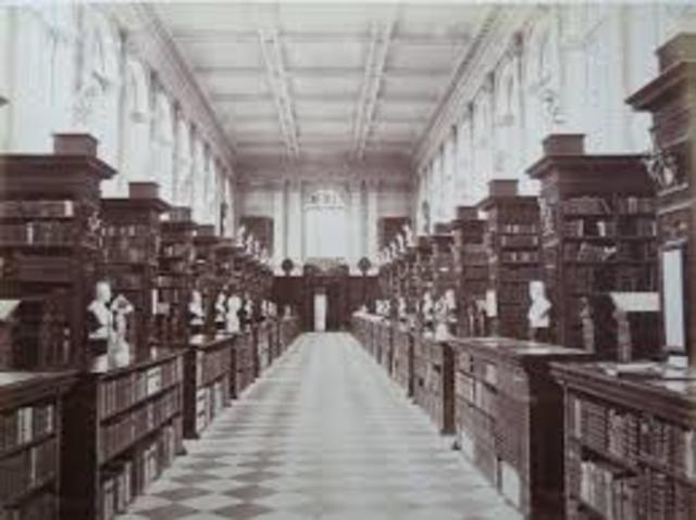 The first publicly supported library in the U.S. is established