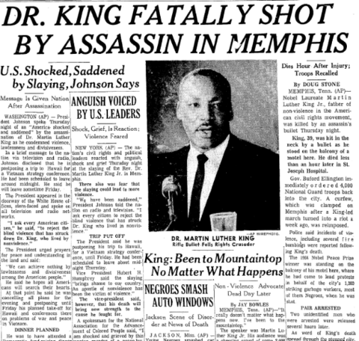 The Assassination of Martin Luther King