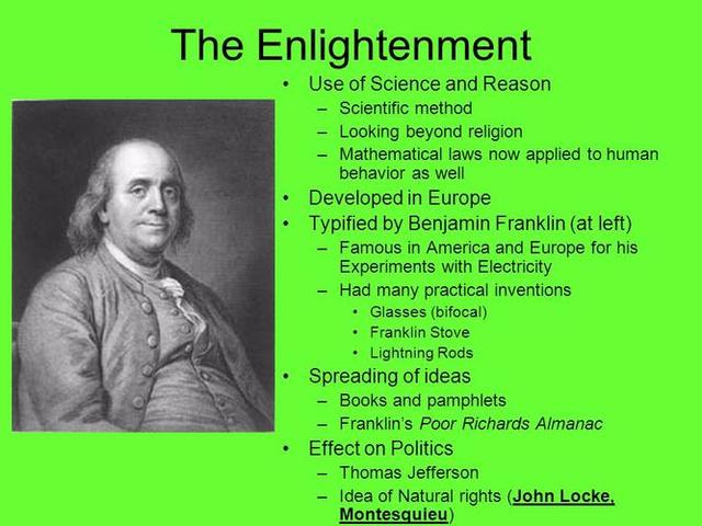 1743 - Benjamin Franklin forms the American Philosophical Society, which helps bring ideas of the European Enlightenment, including those of John Locke, to colonial America.