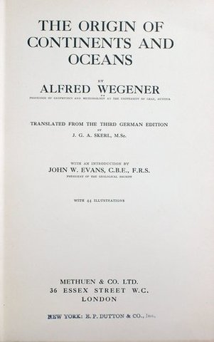 Publicación de The Origin of Continents and Oceans.Londres. (1968)