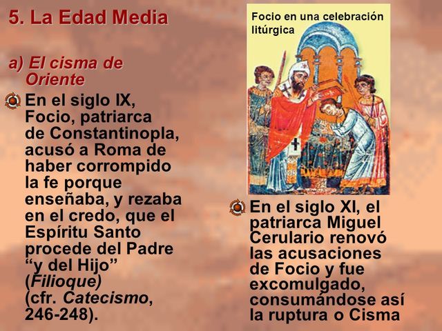 climas cisma de oriente