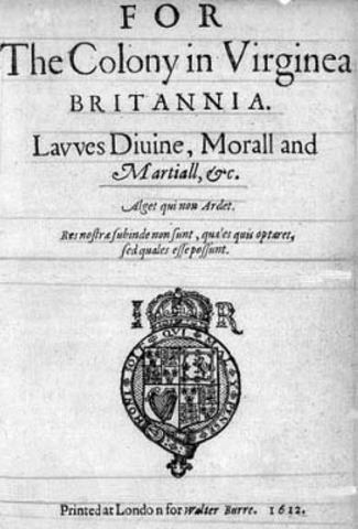 "Lawes Divine, Morall and Martiall" Enacted