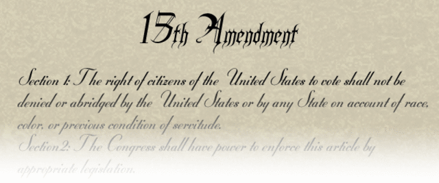 The Fifthteenth Amendment