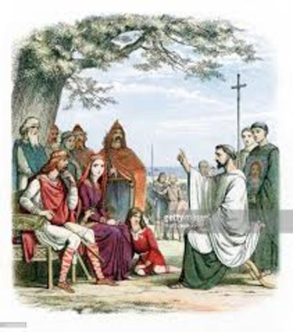 Anglo-Saxons Converted to Christianity
