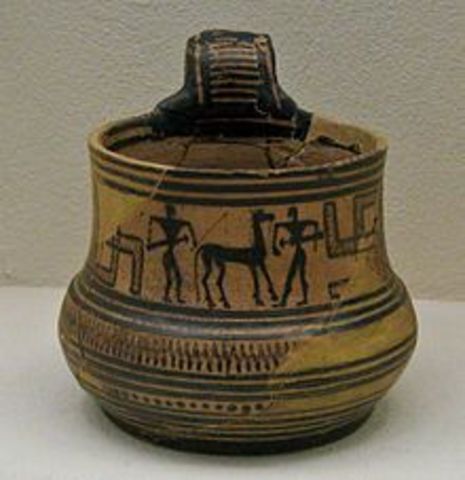 la botella en la antigua grecia