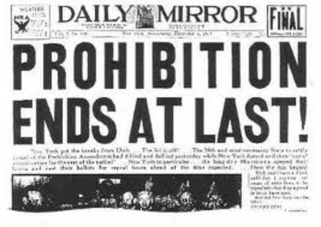 Prohibition Ends