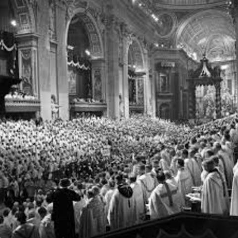 Start of Vatican Council II