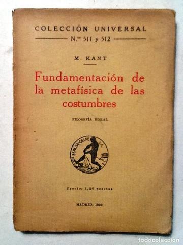 "Fundamentación de la  Metafísica de las Costumbres": Publica "Fundamentación de la  Metafísica de las Costumbres" para exponer los fundamentos de la  moralidad.