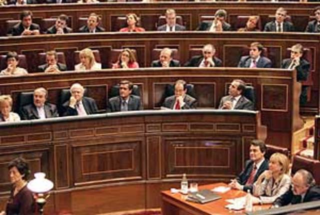 Votació al Parlament sobre la reforma de l’Estatut.