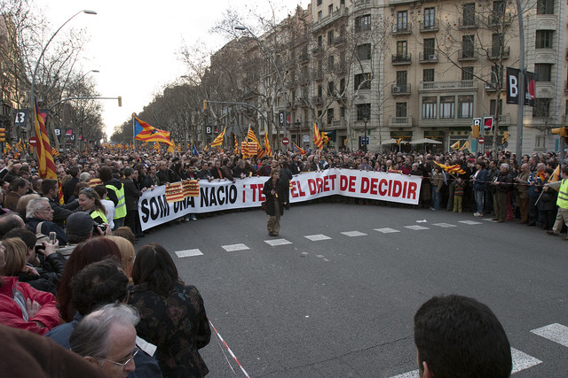 Manifestació “ Som una nació i tenim dret a decidir.”