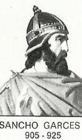 Sancho Garcés I es entronizado como rey de Navarra.