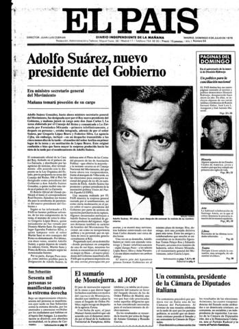 El rey renombra a Adolfo Suarez.