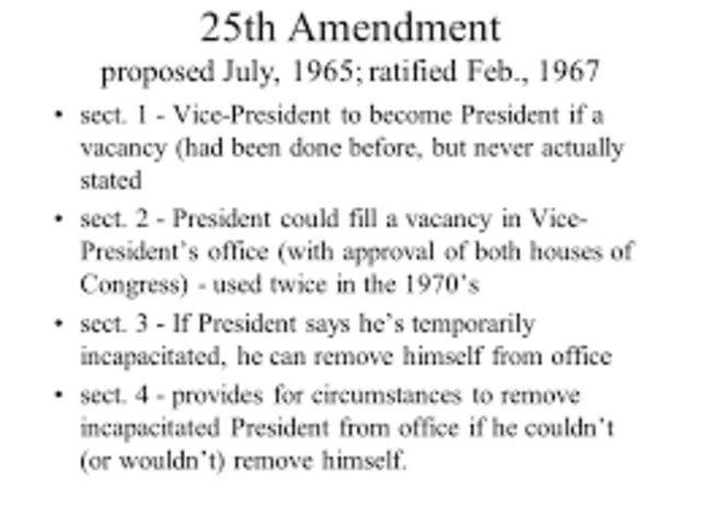 *25th Amendment