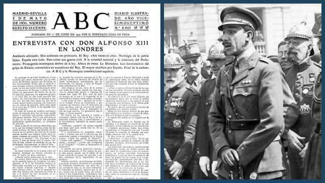 ABDICACION DEL REY ALFONSO XIII