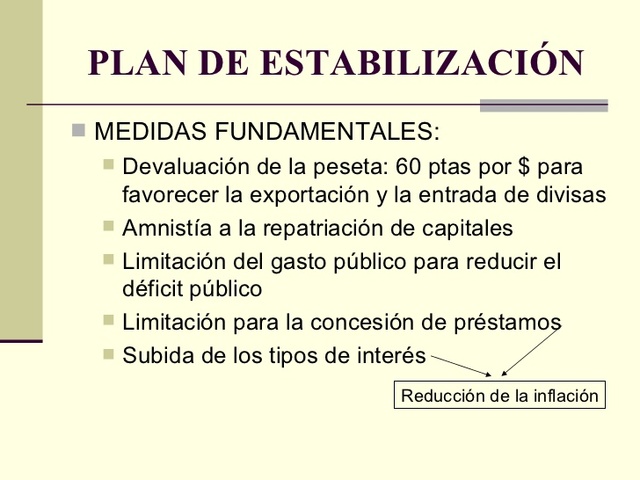 Creación de plan de estabilización