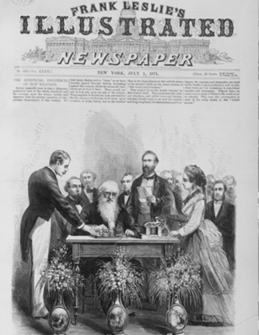 primer mensaje telegráfico oficial