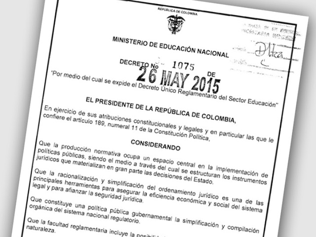 Decreto 1075 de 2015