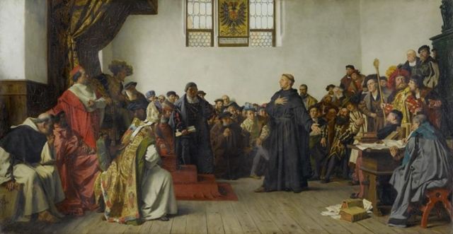 Luthers invloed groeit bij Rijksdag in Worms