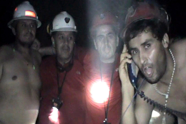 los mineros comienzan a recibir comida y agua