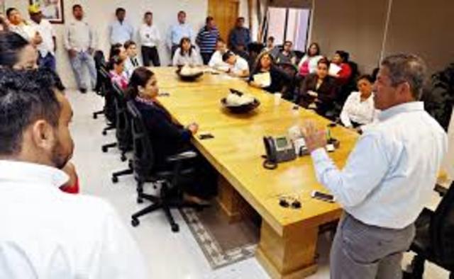 Reunión de trabajadores