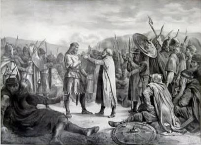 Olaf Tryggvason invaded England.