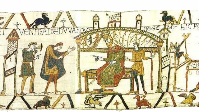 Edward the Confessor died and was succeeded by Harold.