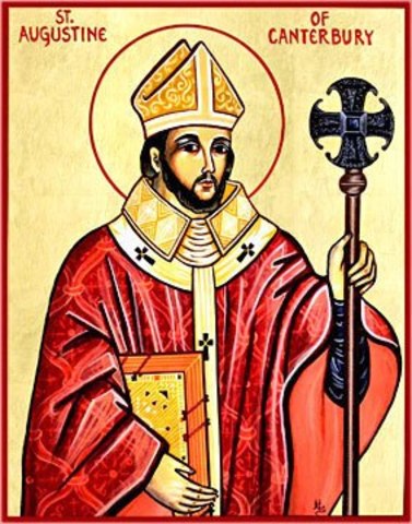 Augustine was consecrated first archbishop of Canterbury.