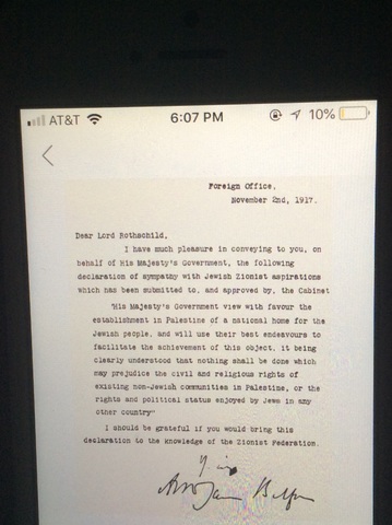 The Middle East Balfour Declaration