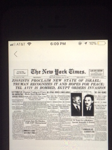 The Middle East Israel Proclaims Independence