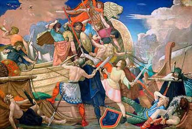 Alfred won a signal victory at Edington. He defeated Guthrum, the Danish king of East Anglia.