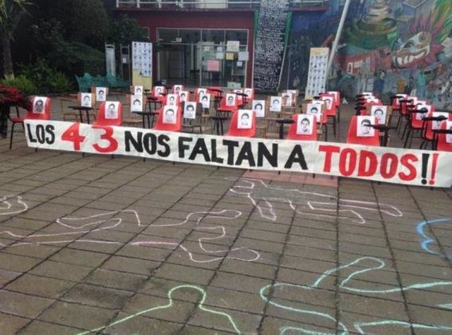 Desaparición en Ayotzinapa, México (2014).