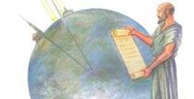 Eratóstenes calcula la circunferencia de la Tierra.