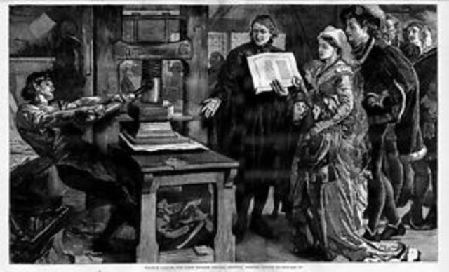William Caxton brought printing to England.