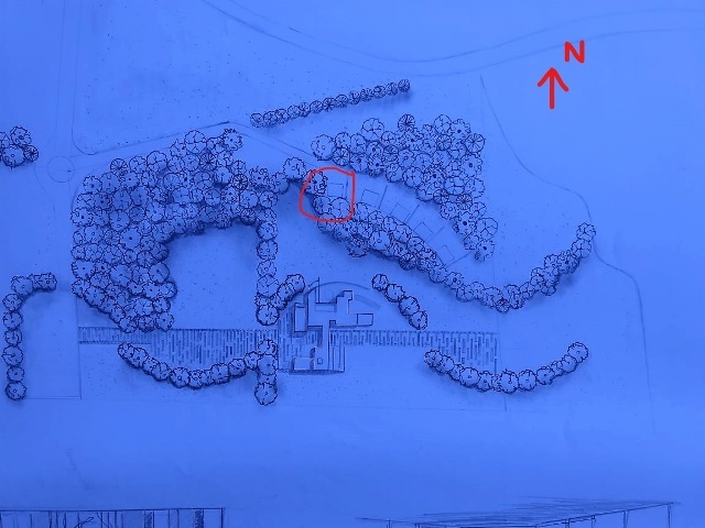 planimetria ubicacion de cabaña