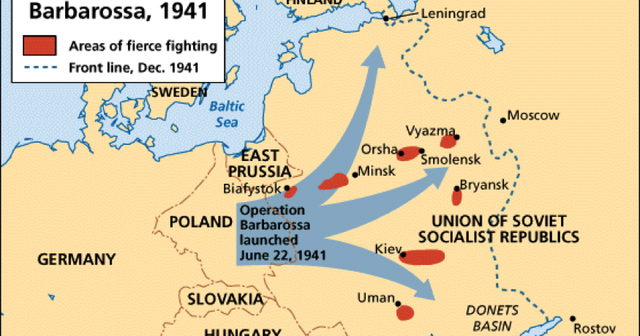 La invasión de la URSS por parte de Alemania