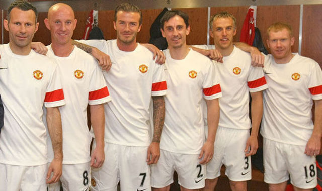 Чемпионский состав 92' Бекс, Гиггзи, Скоулз, Баттон