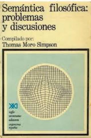 Antología de Semántica filosófica Tomás Moro Simpson