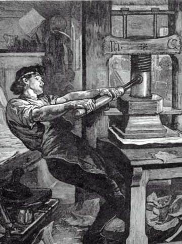 la invencion de la imprenta de tipos moviles en el sligo XV por johannes gutenberg