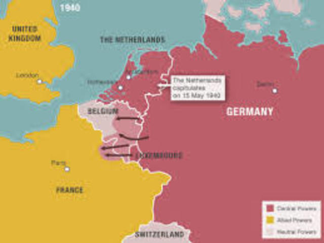 Alemania invadio noruega , dinamarca, paises bajos  y francia