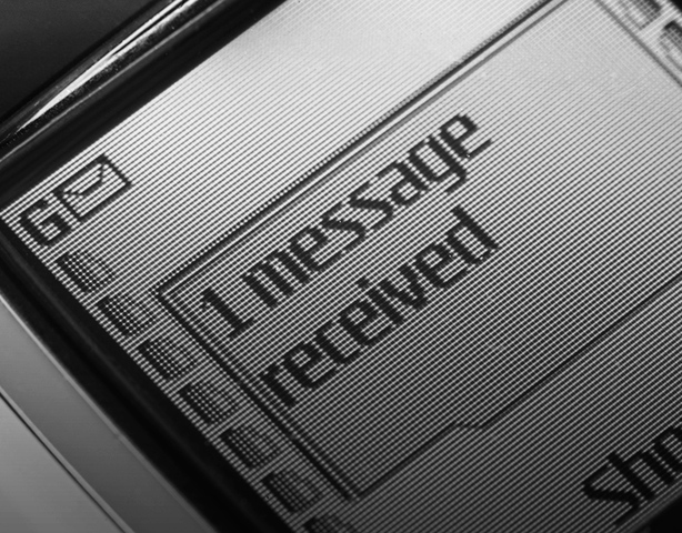 The first SMS message ever was sent