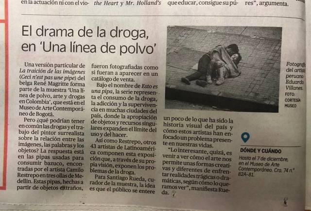 El drama de la droga en una linea de polvo