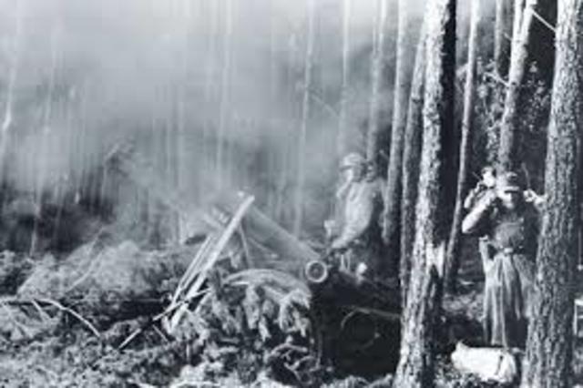 The battle of Hürtgen Forest is developing