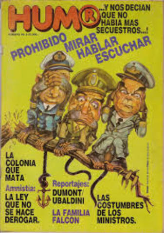 Aparición de Revista Humor