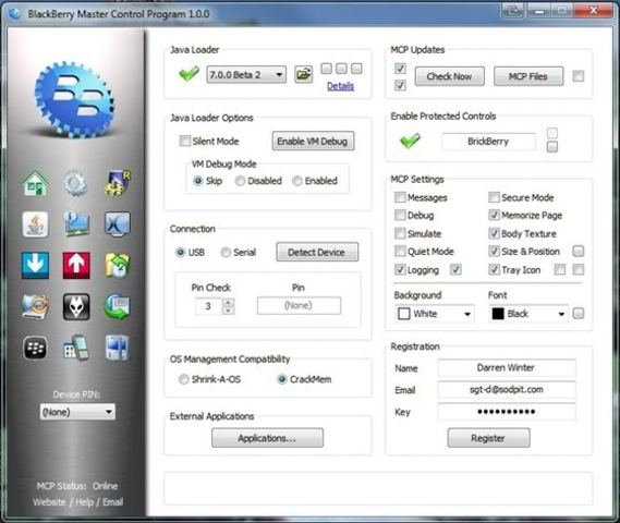 Mater Control Program (MCP)
