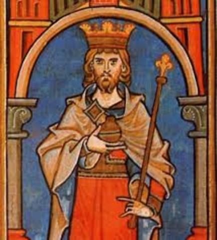 King Conrad III of Germany takes the Cross