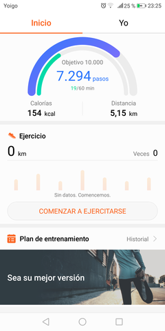Alimentación y pasos